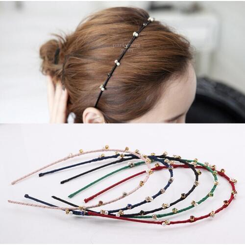 New arrival Fashion womens Rhinestone hairbands girls wedding hairstyle hair accessories Hoops for the hair