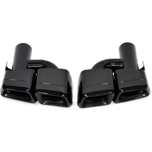 2 PCS Y Style Double Muffler Exhaust Pipe For BENZ C/ E Class W204 W212 W207 Stainless Steel Car Rear Tail Tips