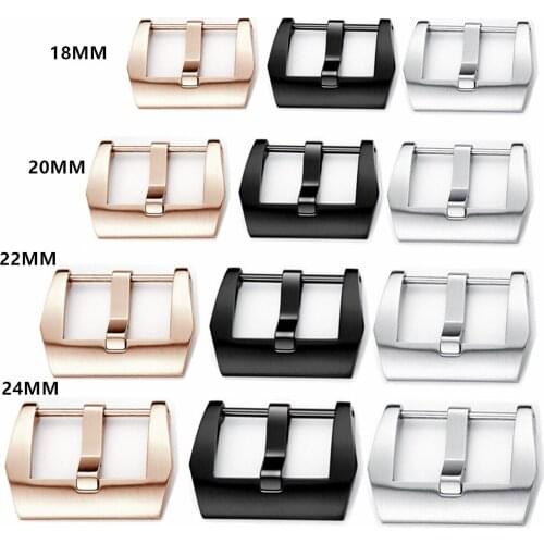 316 Stainless Steel 20mm 22mm 24mm 26mm Silver Black And Rosegold Screw Buckle Clasp For Pam And Big Watch