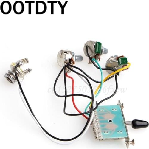 5-Way Switch 500k Pots Knobs Wiring Harness Pickup