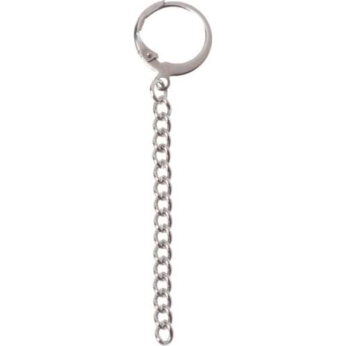 5Pcs Titanium Steel KPOP Boy Album Tassel Chain Drop Earrings Kit Korean Jewelry E56A