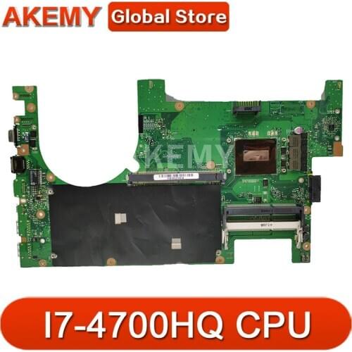 Akemy 90NB00N1-R00010 mainboard for ASUS ROG G750JX Laptop motherboard w/ I7-4710HQ I7-4700HQ 2D