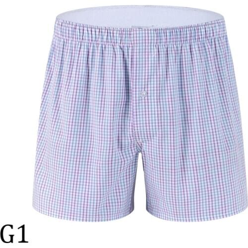 Mens underwear boxer shorts high quality cotton striped boxers cueca masculina comfortable soft breathable loose boxers men