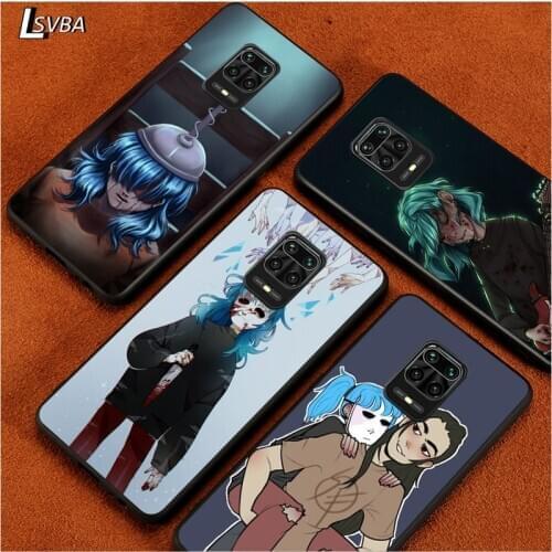 Black Soft Cover Fashion Sally Face for Xiaomi Redmi Note 9 9S 8 8T 7 7S 6 5A 5 4X 4 Pro Max Prime Phone Case