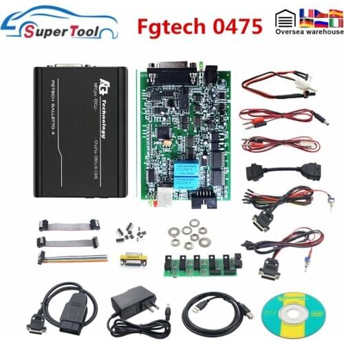 FGTech Galletto 0475 OBD2 Auto ECU Chip Tuning Tool FG Tech Galletto 4 Master EU 0475 V54 Full Chip Support BDM Full Function