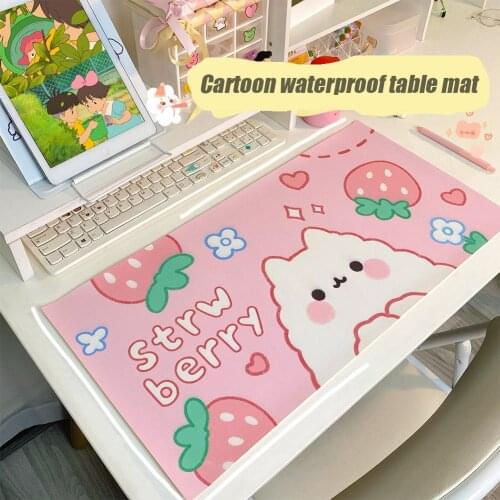 Kawaii Cartoon Soft Rubber Mouse Pad Big/Small Size Candy Desktop Keyboard Pad Mat Antiskid Waterproof Table Desk Mat Mouse Pad