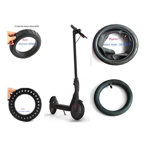 8 1/2X2 Solid Tire Skateboard Tyre Wheels foR XiaomMijia M365 Scooter Xiaomi Electric Skate Board Avoid Pneumatic Tyre