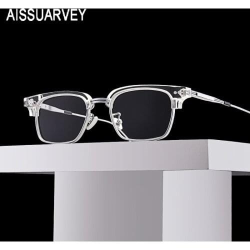 Fashion Titanium Eye Glasses Frames for Men Acetate Women Vintage Glasses Small Rectangle Eyeglasses Frame Optical Glasses Retro