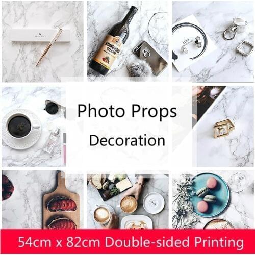 Marble background paper ins wind photo props food photography photo shoot pendulum props decoration