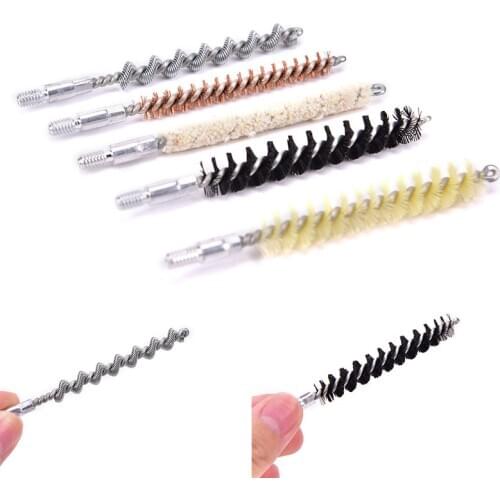 5pcs/lot .22cal/5.56mm .30cal/7.62mm Pistol Rifle Gun Clean Brush Kit Hunting supplies accessories Cleaning tool kit