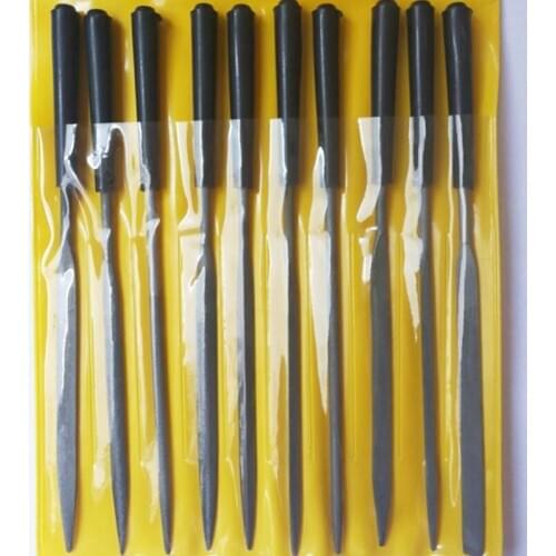 10PC Dressing Steel File Model Frustration Grater Set Semi-circular Flat-headed Flat File Square File Assorted File Assortment