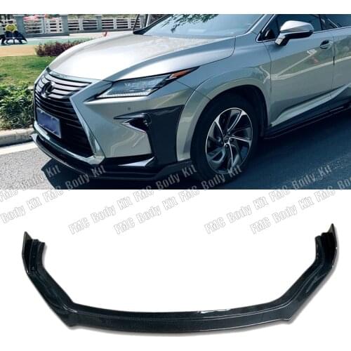 Real Carbon Fiber For 2016 Lexus RX300 Modified Front Bumper Lip Diffuser Splitters Body kits