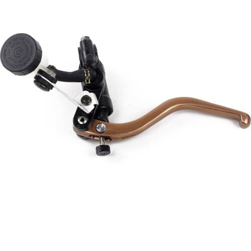 Left Motorcycle Bump Hydraulic Brake Clutch Lever Master Cylinder Straight Push Pump Motorcycle Bump
