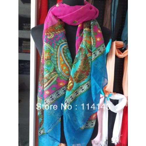 New Fashion Bohemia Style Cashew Nut Floral Print Scarf Wrap Shaw 180*110cm , Free Shipping