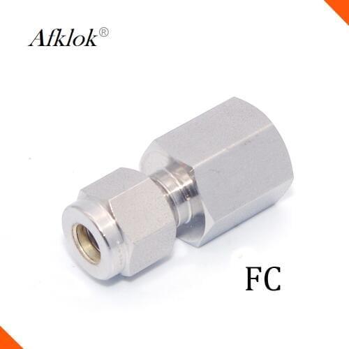 Straight 15mm 16mm 18mm Tube OD stainless steel 316 Female Connector Tube Fittings