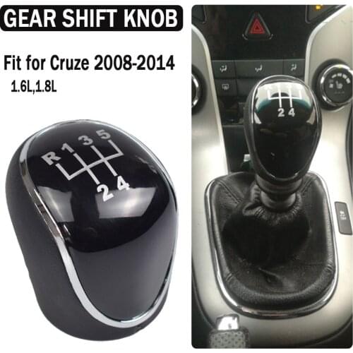 5 Speed Manual Transmission Shift Knob Gear Head For Chevrolet Chevy Cruze 2008-2014 1.6L 1.8L Black