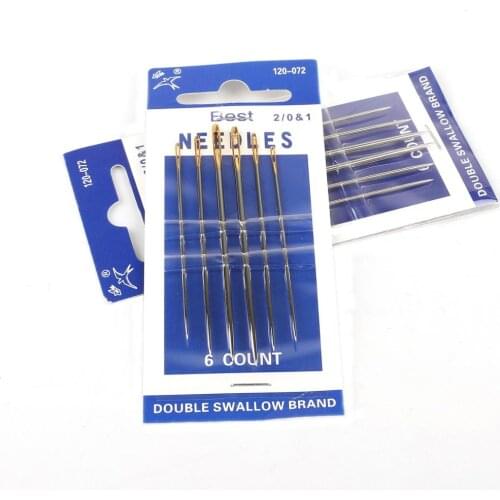 6Pcs/set Multisize Hand Sewing Needles Stainless Steel Golden Tail Needle For DIY Handmade Sewing Craft High Quality Sewing Tool