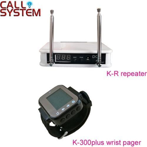 Ycall Wireless Signal Repeater with Watch Pager Receiver for Emergency call system for Clinic elderly home