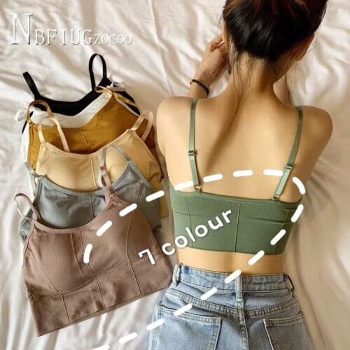 Spaghetti Strap Young Lady Women Camisole Push Up Do Exercise Female Camis