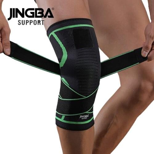 JINGBA SUPPORT 1PC Nylon Bandage Compression Knee Brace Rodilleras Sports Knee Pads Support Knee Joint Protector Drop Shipping