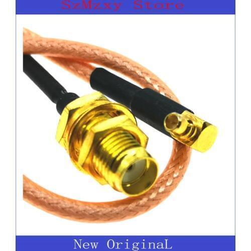 1PCS NEW RF RP SMA Female Switch MMCX Male Right Angle Pigtail Cable RG316 Connectors SMA-MMCX
