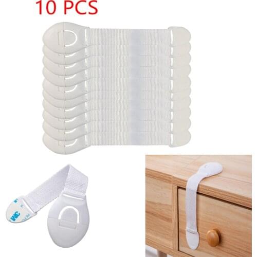 10 pieces of baby child safety webbing lock plastic child lock cabinet drawer door refrigerator door safety lock protector