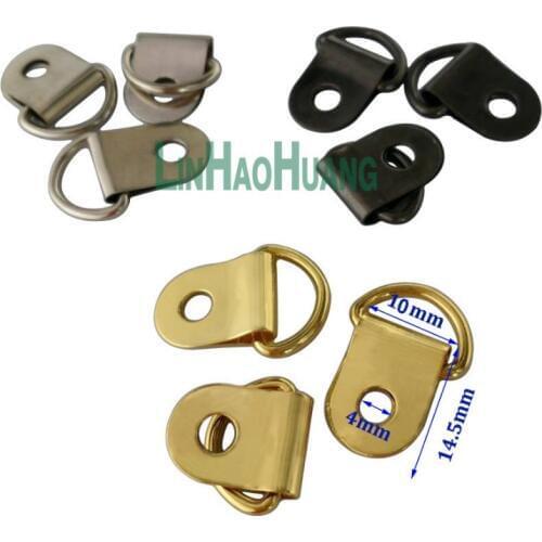 100pcs 3 colors Metal Rivet D Ring Buckle Lace Eye Boot Hiking Shoes Repair Leather Craft Keychain Bag Accessories