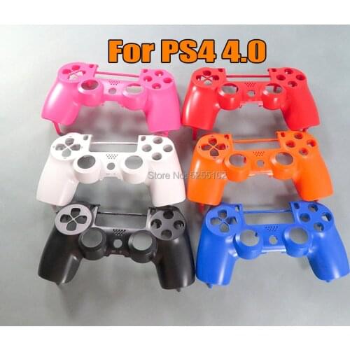 2PCS For PS4 Pro Slim JDM-040 Controller Solid Front top Shell For PS4 S Pro Jds 040 4.0 Replacement Matte Front Housing Shell
