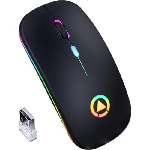 2.4GHz wireless optical mouse for gamers, ergonomic wireless mouse with USB receiver, suitable for PC gaming laptop