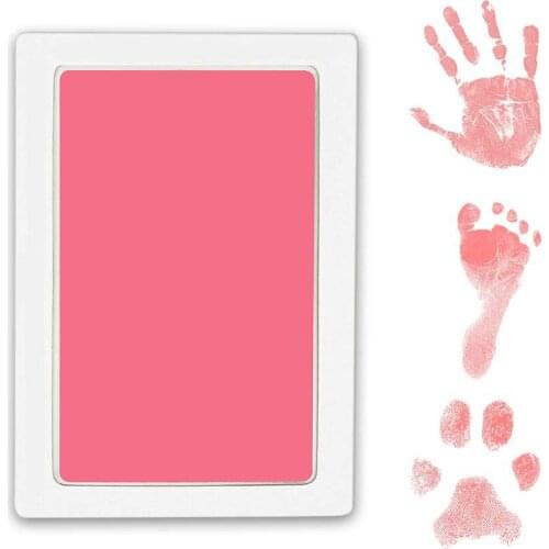Pet Baby Footprint Handprint Safe Print Ink Pad Touch Nontoxic Inkless Ki