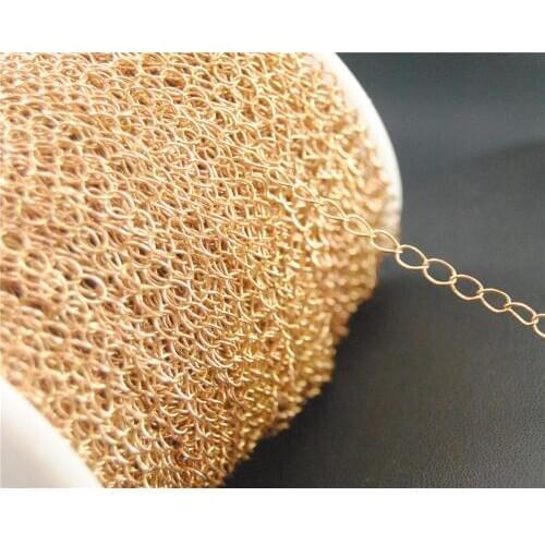 FACTORY 5meters (16ft) 3x5mm Raw Brass Without Any Plating Extender Chain DIY Jewelry Findings Accessories Body Chain C82