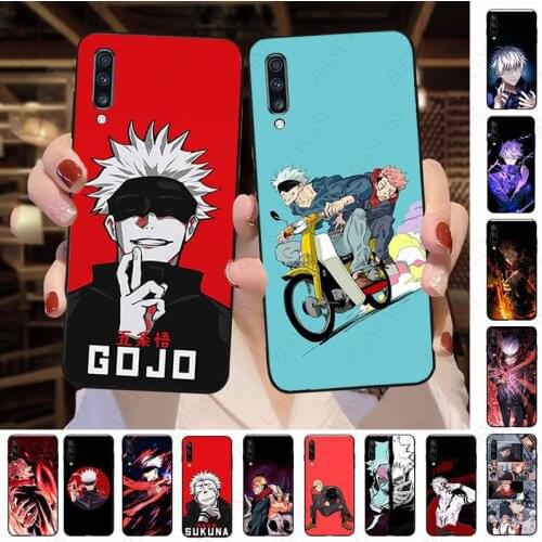 Jujutsu Kaisen Gojou Satoru Phone Cases For Samsung Galaxy A50 A10 A20 A20E A20S A30S A40 A51 A70 A30 A6 A7 A8 A21S A12 COVER