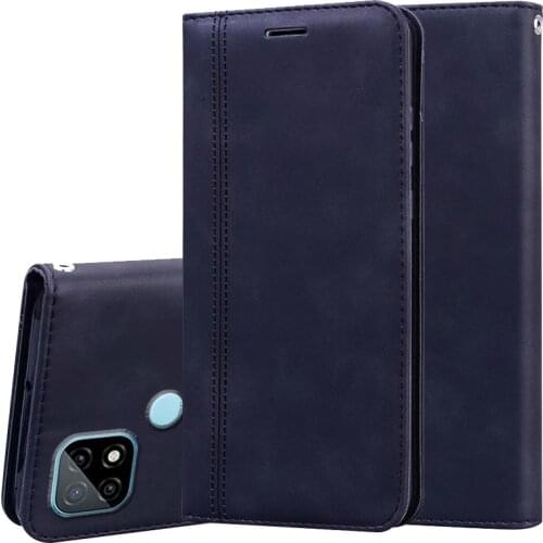 For OPPO Realme C21 Case Phone Cover Magnet PU Leather Flip Back Case For Realme C21 C 21 чехол Wallet Funda Protector Shell Bag