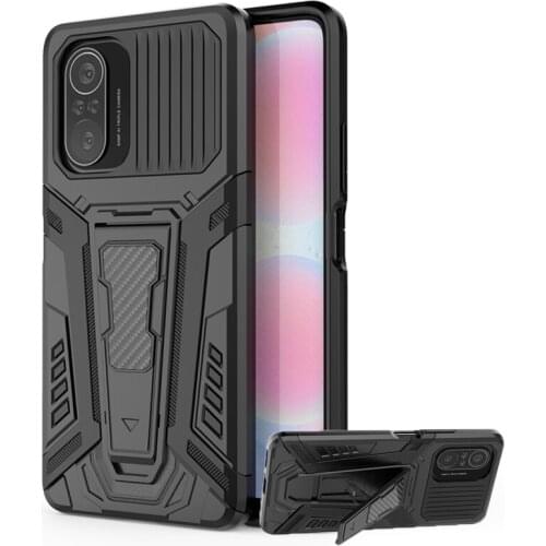 For Xiaomi Poco F3 Case Cover Magnet Car Holder Stand Shockproof Silicone Bumper Armor Back Cover Poco F3 Phone Case Poco F3