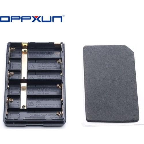 OPPXUN L8 FBA-25A AA Battery Case Only Charger for Two Way Radio Yaesu Vertex Walkie Talkie FNB-V57 FNB-64 FNB-83 FNB-V88 FNB-94