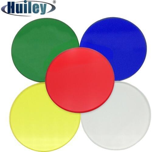 Microscope Color Filter Green Blue Yellow Red Frosted Glass Optical White Biological Microscope Filter 32mm 35mm 42mm 45mm