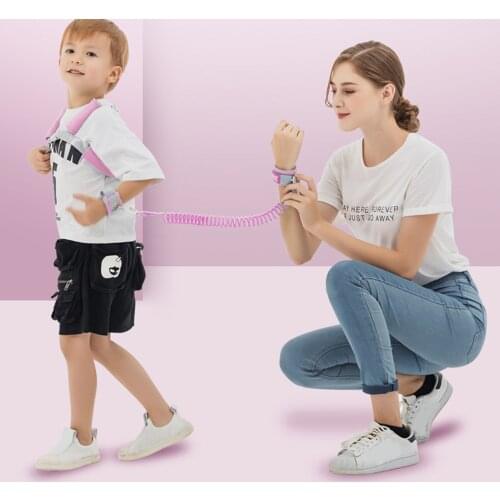 Kids Safety Harness Pulling Rope Toddler Baby Kid Anti-Lost Hauling Cable Wristband Wrist Link Braces Adjustible Baby Wristband
