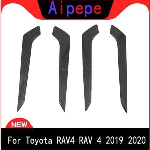 For TOYOTA Rav4 (XA50) 2019 2020 Car Inside Door Garnish Body Trim Accent Molding Cover Bezel Styling Protector