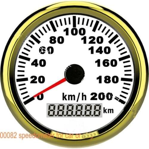 GPS Speedometer odometer milometer for car instrument gauge with GPS location 9-32v install hole diameter 85mm max 200km/h
