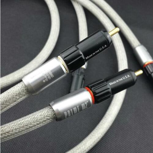 Pair Tara Labs Prime M2 RCA Cable A-OF8N Copper Braided Shield HiFi Audio Cables