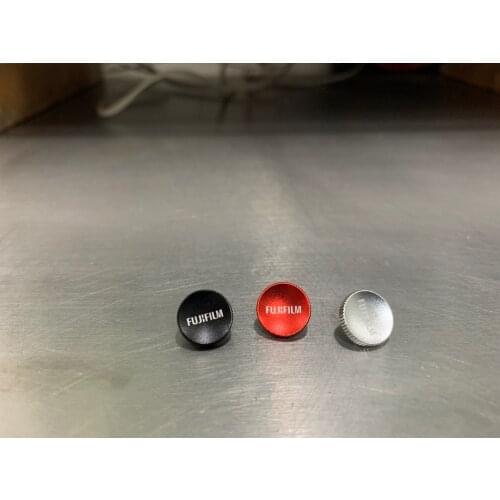 Camera Soft Shutter Release Button For Fujifilm Fuji XT20 X100F X-T2 X100T X-T10 X20 XT3 with Rubber Ring Metal Concave Surface