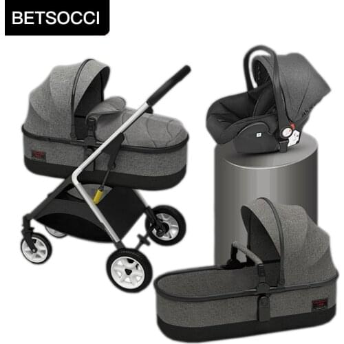 Baby stroller four wheel trolley 2 in 1/ 3 in 1 High landscape folding portable trolley two way baby stroller baby car