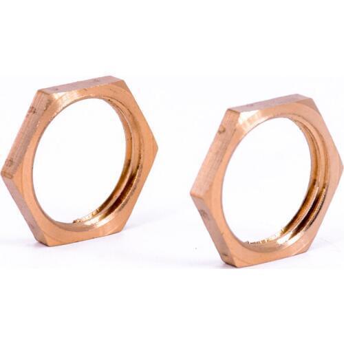 1/2" BSP Female Brass Hex Head Nut Thread Washer Spacer Pipe Fitting