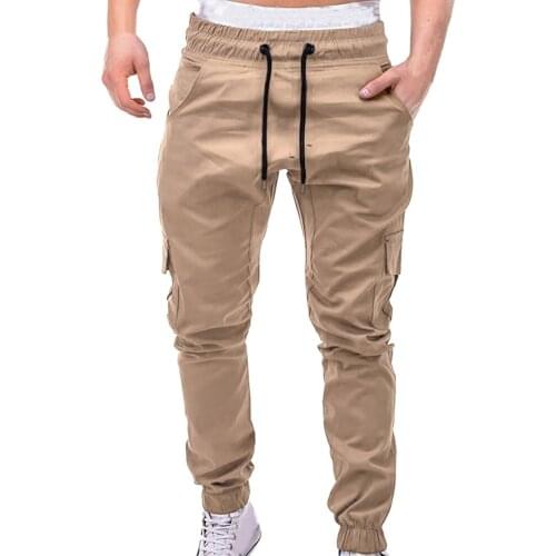 Men Pants Hip Hop Harem Joggers Pants 2021 New Male Trousers Mens Joggers Solid Multi-pocket Pants Sweatpants M-3xl#f3