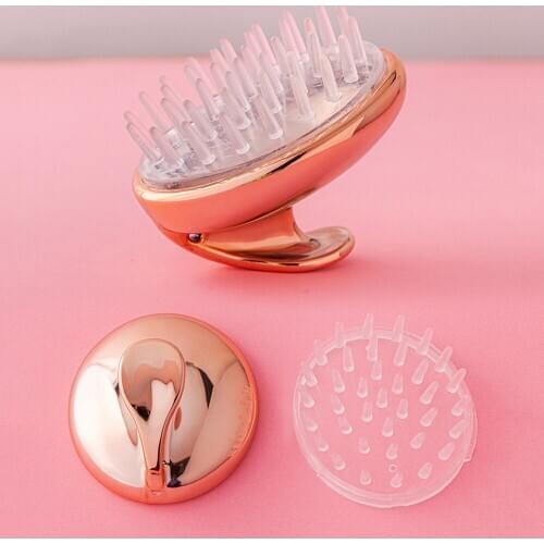 New Hot Spa Slimming Massage Brush Silicone Head Body Shampoo Scalp Massage Brush Comb Hair Washing Comb Shower Bath Brush