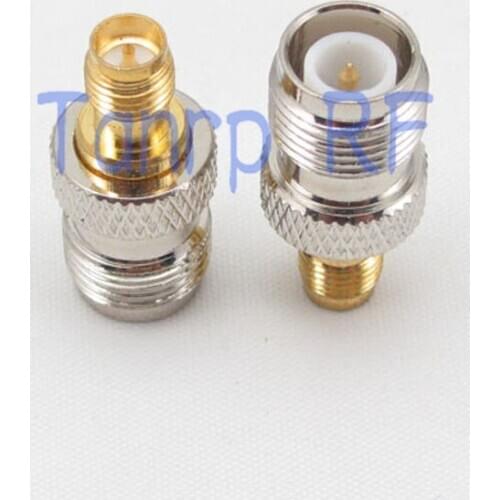 Wholesale RP-SMA Female jack to RP-TNC female jack Straight RF Adapter for Antenna Router