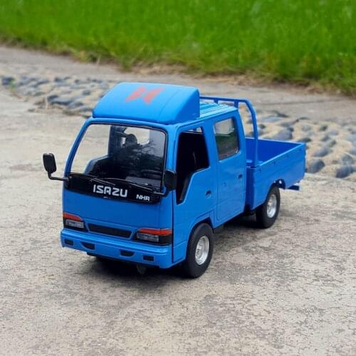 1:32 Scale ISUZU NHR Pickup Truck Toy Car Diecast Vehicle Model Pull Back Sound & Light Educational Collection Gift For Children