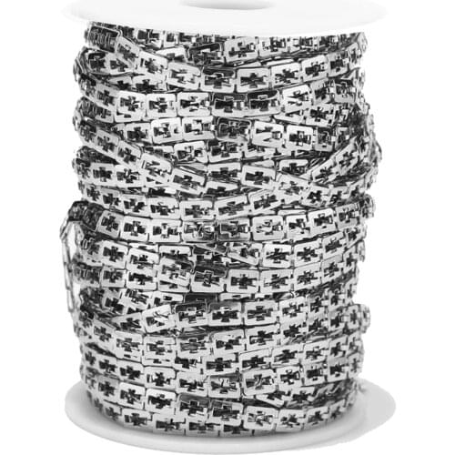 5 m/lot Silver Plated Necklace Chain For Jewelry Making Findings DIY Necklace Chains Materials Handmade Supplies