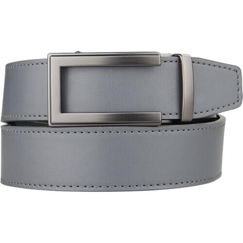 High Quality Cowhide genuine Leather Belt For Men 3.5cm width Mens Automatic Buckle Brand Luxury Golf mens belts