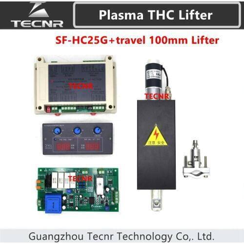 SF-HC25G Plasma Torch height controller Arc Voltage With THC Lifter travel 100mm Height Adjuster For Plasma Cutting Machine